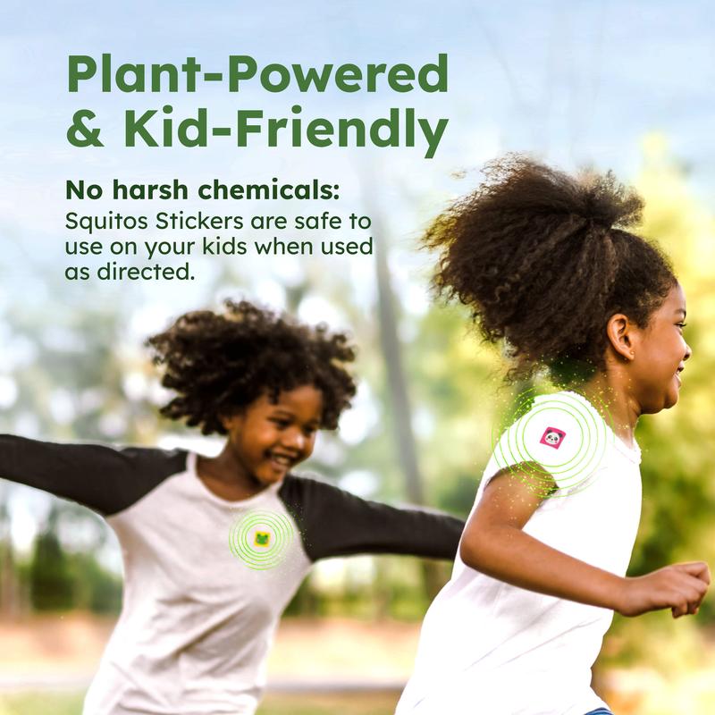 BugMD Squito Stickers Mosquito Repellent Patch Stickers for Kids Safe and Effective Insect Repellent Patches for Toddlers, Kids and Outdoor Activities