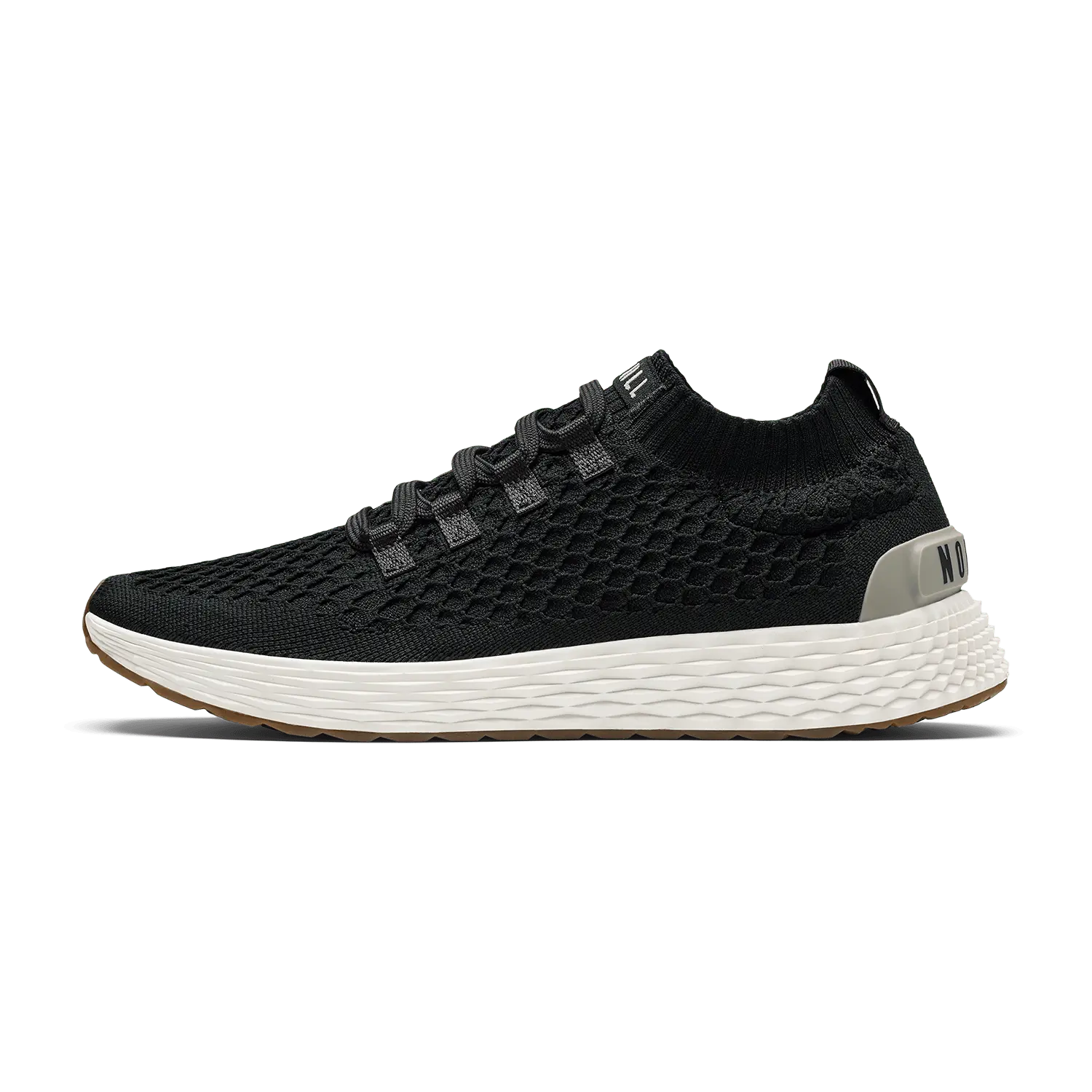 NOBULL Men's Allday Knit Shoe in Jet Black - Everyday Walking Sneaker, Comfortable Slip-On Shoe, Casual Trainer