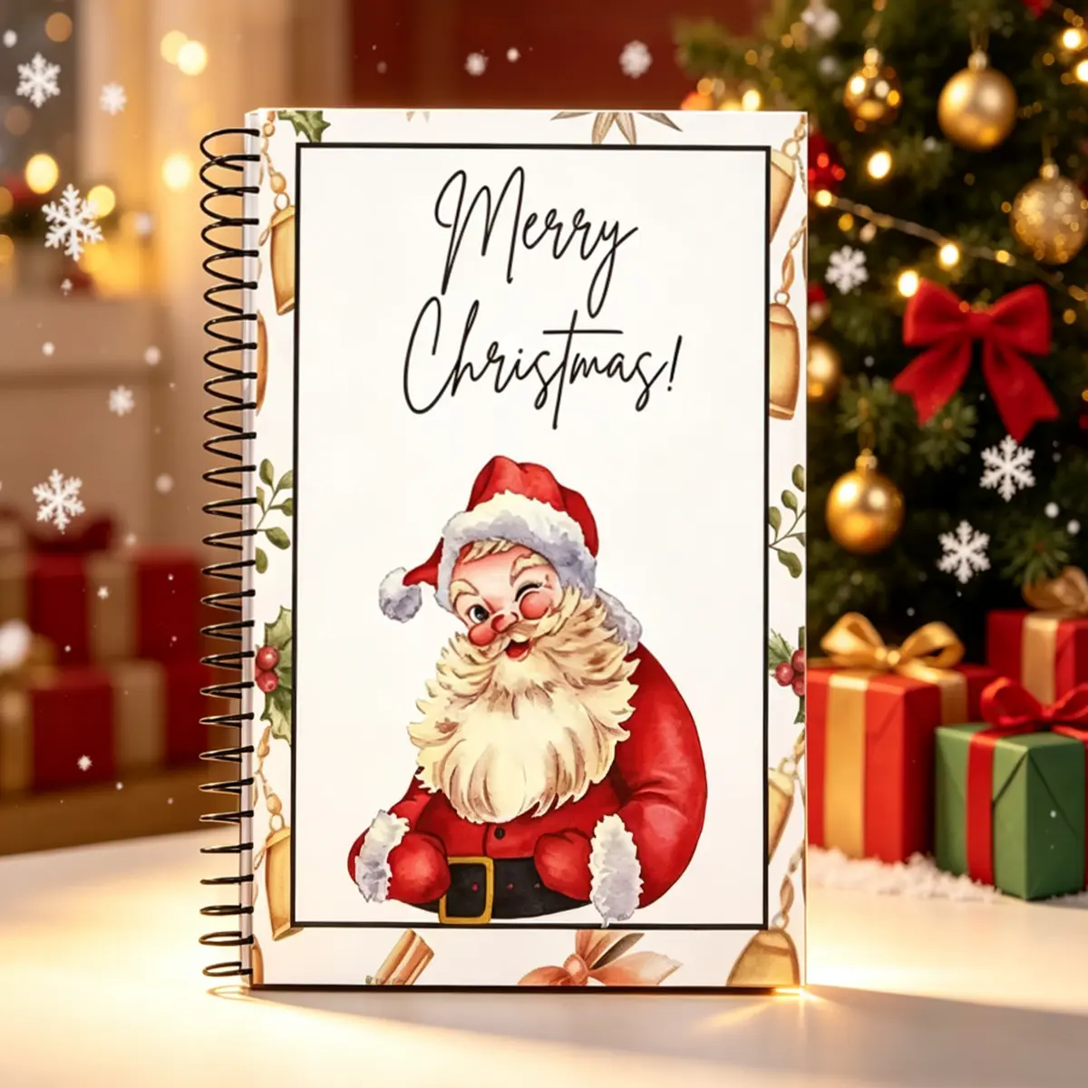 Festive Christmas Card Holder, Greeting Cards Organizer Storage Holder for Home Workplace School Party & Holiday Celebration