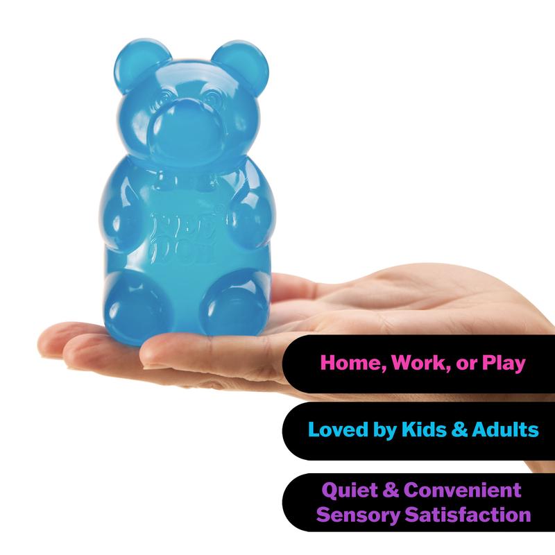 NeeDoh Gummy Bear – 3.5" Sensory Fidget Toy, Squeeze, Pull & Smush, 4 Assorted Colors, Random Color