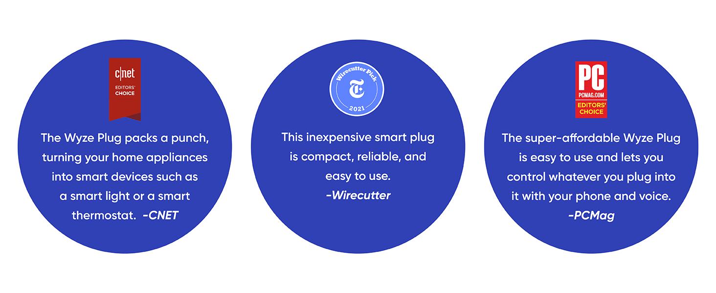 Wyze Plug — App-Controlled WiFi Smart Plug with Scheduling, Works with Alexa and Google Assistant, IFTTT, No Hub Required