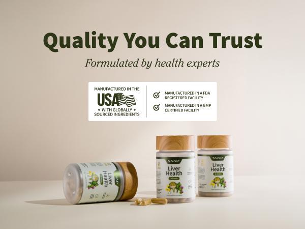 Snap Supplements - Liver Health Support Supplement - Natural Liver Cleanse Detox and Repair - With 14+ Plants & Vitamins - 3rd party tested