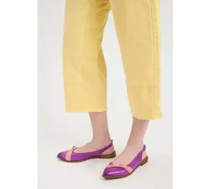 Miz Mooz Leather Knotted Slingback Flats - Farrah