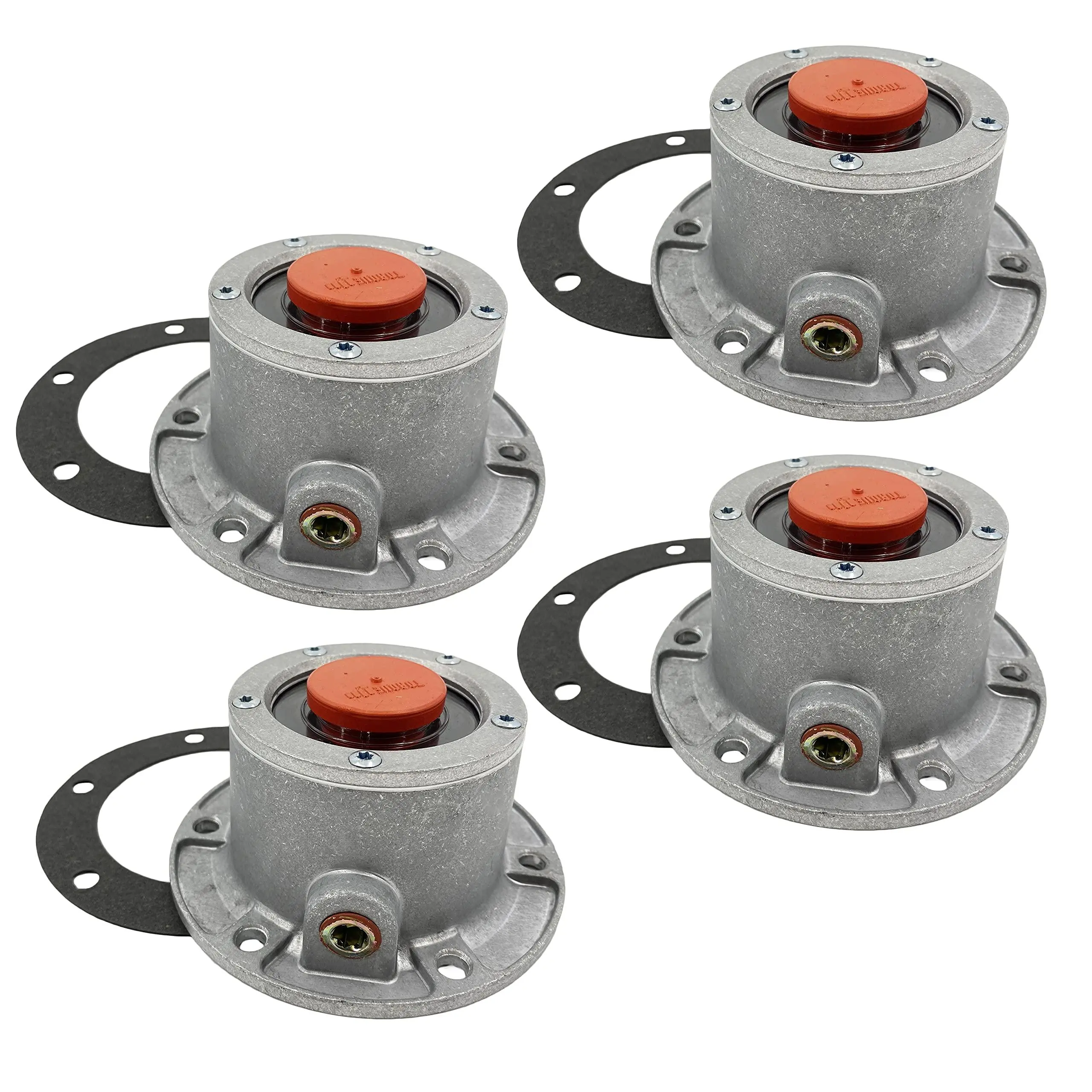 Torque Replacement Aluminum Trailer Hub Caps (4 x TR3434024) - 343-4024 Model Compatible with Stemco 3434024, Replaces Stemco 343-4024, SKF 1612, 1711, 1811 for Trailer Axles