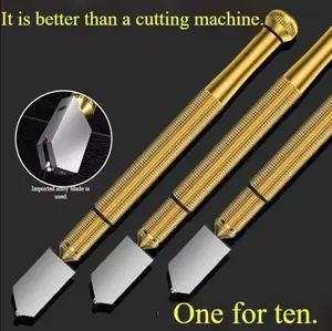 5 glass cutters, multifunctional household tile scoring thick diamond cutting knife heads, push knife tool, cutter