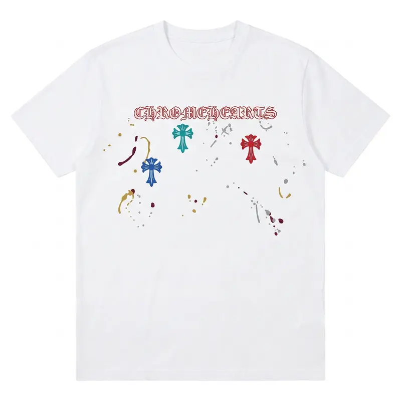 chrome hearts colorful crosses shirt - TikTok Shop