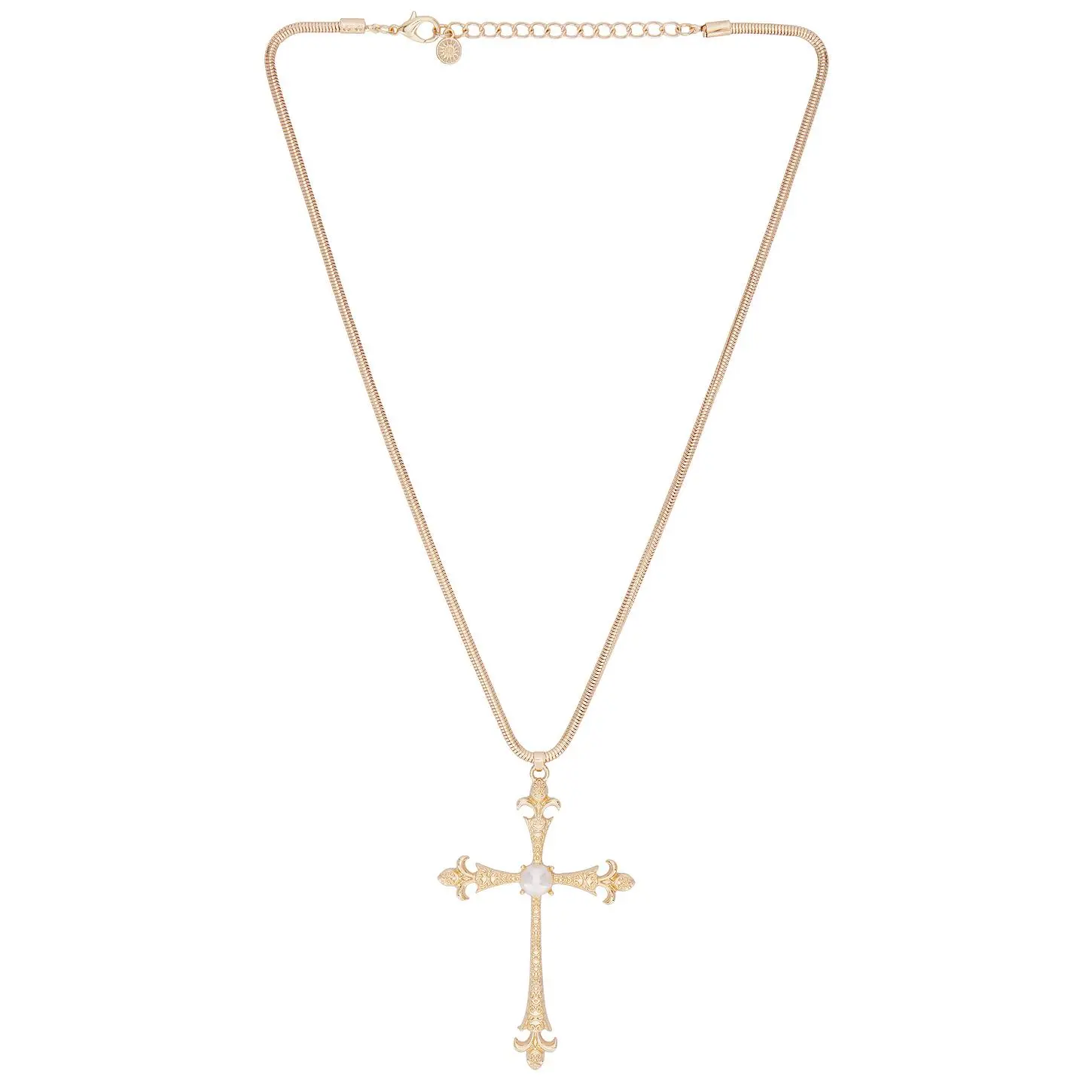 8 Other Reasons Eternal Cross Pendant Necklace in Gold