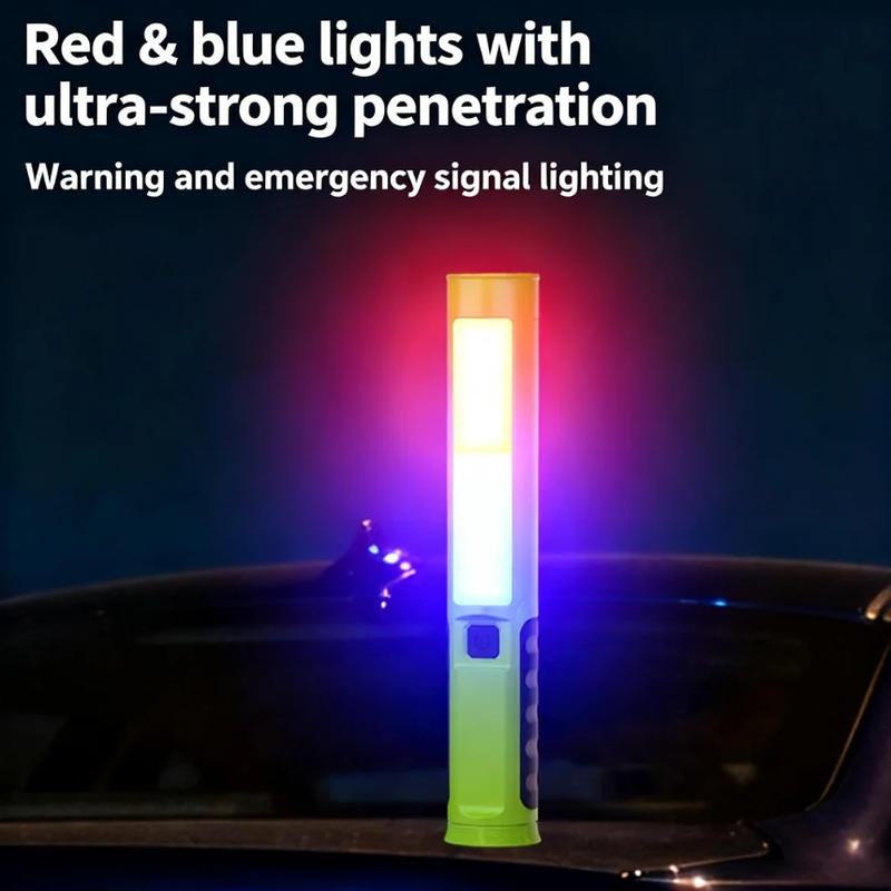 BougeRV  Adjustable COB LED Stick Work Light, 800 Lumens Compact Handheld Utility Light with Built-in 3000mAh Rechargeable Battery, Multiple Mounting Options for Garage, Auto Repair, Emergency & Workshop Use  1PCS