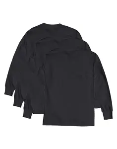 Hanes Boys' Long Sleeve T-shirt 3-pack Underwear Multi Pack Comfortable Fit Soft Stretch Fabric Breathable O5546 Hanes Boys' Long Sleeve T-shirt 3-pack Underwear Multi Pack Comfortable Fit Soft Stretch Fabric Breathable O5546