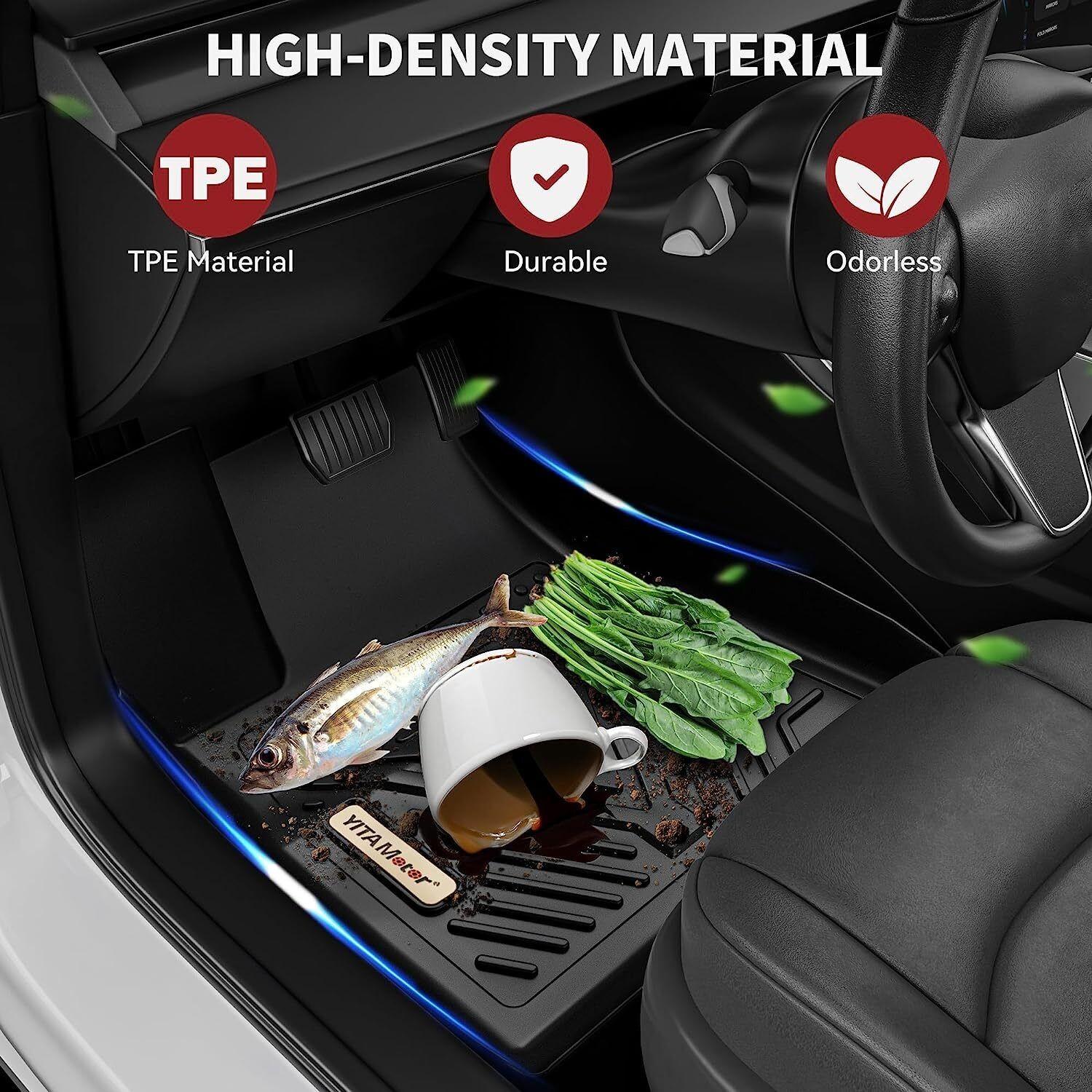 YITAMOTOR Floor Mats Compatible with Highlander, Custom Fit Floor Liners for 2014-2019 Toyota Highlander, 1st & 2nd Row YITAMOTOR Floor Mats Compatible with Highlander, Custom Fit Floor Liners for 2014-2019 Toyota Highlander, 1st & 2nd Row