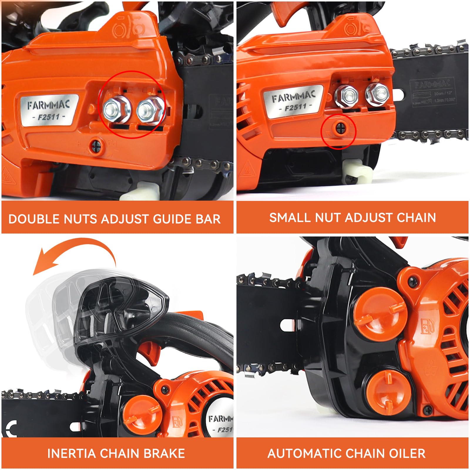 25cc 12 Inch Handheld Gas Chainsaw, 2-Stroke Top Handle Chainsaw,Lightweight Compact Portable Chainsaw Gas Chain Saw for Tree Wood Cutting 25cc 12 Inch Handheld Gas Chainsaw, 2-Stroke Top Handle Chainsaw,Lightweight Compact Portable Chainsaw Gas Chain Saw for Tree Wood Cutting