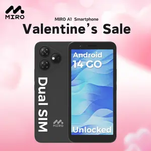 【A1】MIRO Smartphone Unlocked GPS-Enabled Octa-Core Android 14, 4(2+2)GB RAM, 32GB Expandable to 1TB, 4G Dual SIM, 5.99'' HD 2.5D Display – Travel, Navigation, Daily Use & Entertainment, Ideal Gift for Students, Travelers & Tech Enthusiasts