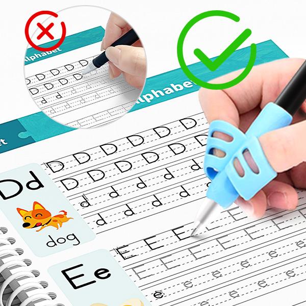 2026-Timetome Reusable Grooved Handwriting Workbook for Kids, Learning Materials, 6 Books–Early Elementary,Math, Words, Drawing –Gift for Child
