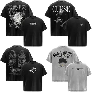 Yuta Okkotsu Ver 2 Jujutsu Kaisen JJK Anime Manga Acid Washed 230GSM Heavyweight Cotton T Shirt Collection - Size S to 3XL - Unisex Vintage Streetwear Oversized Crewneck Merch - Gift for Anime Fans