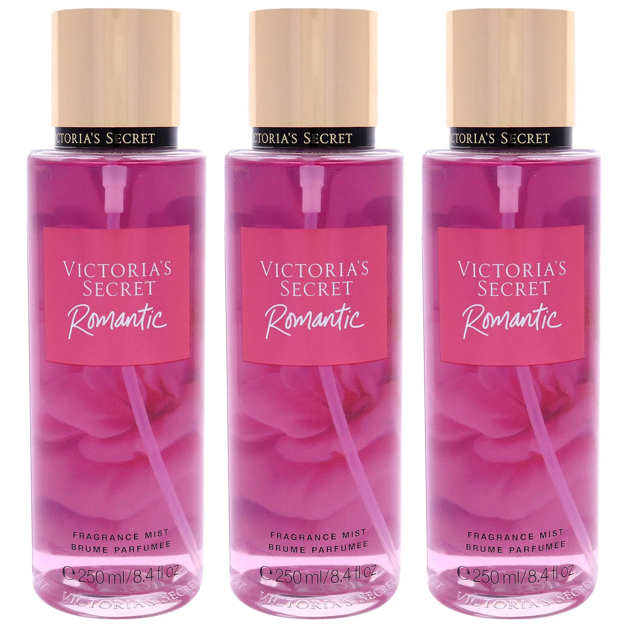 Women's Romantic Spray-On Fragrance Mist by Victoria's Secret, 8.4 oz, Pack of 3