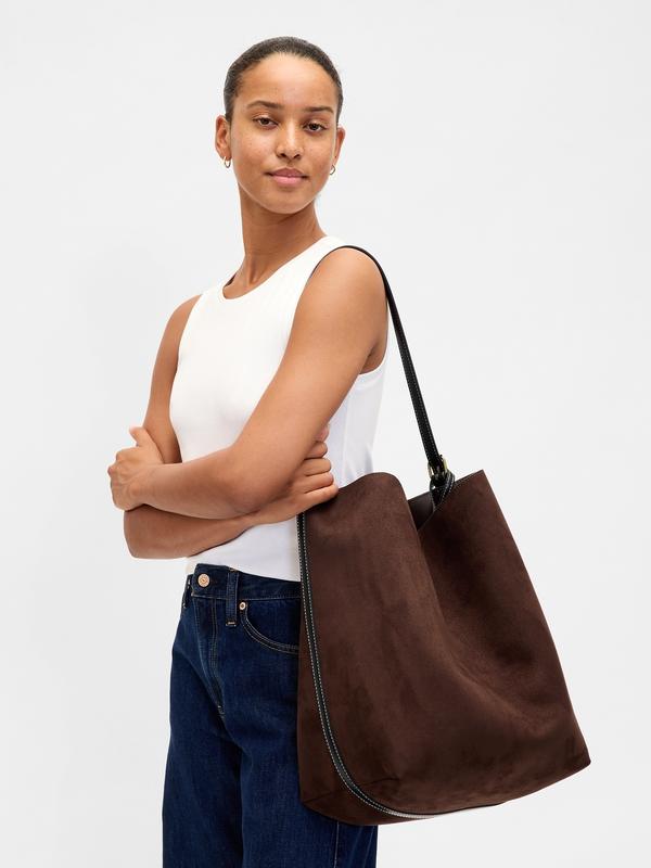 Gap Women's Vegan Suede Bucket Bag