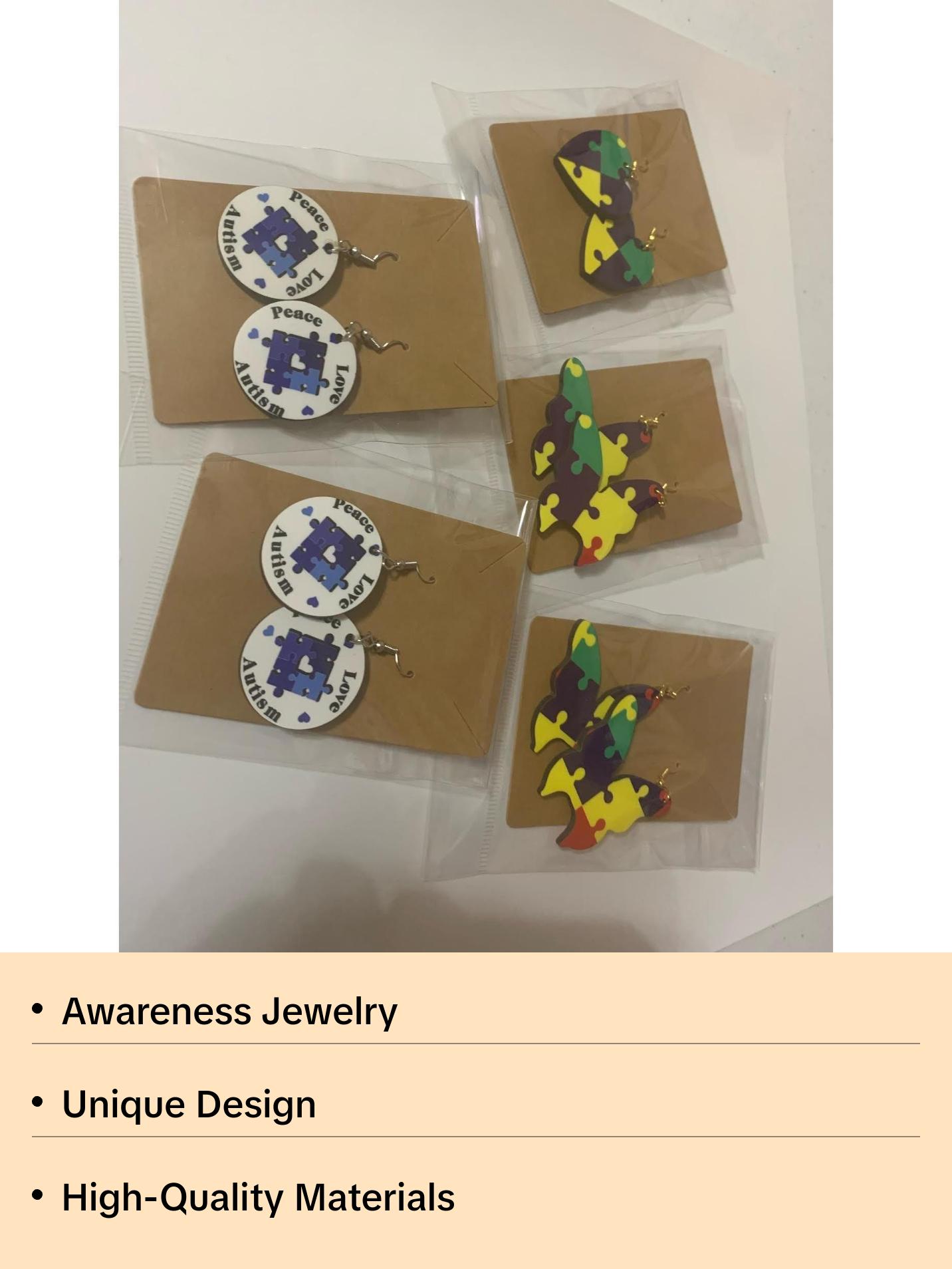Autism Puzzle Piece Earrings
