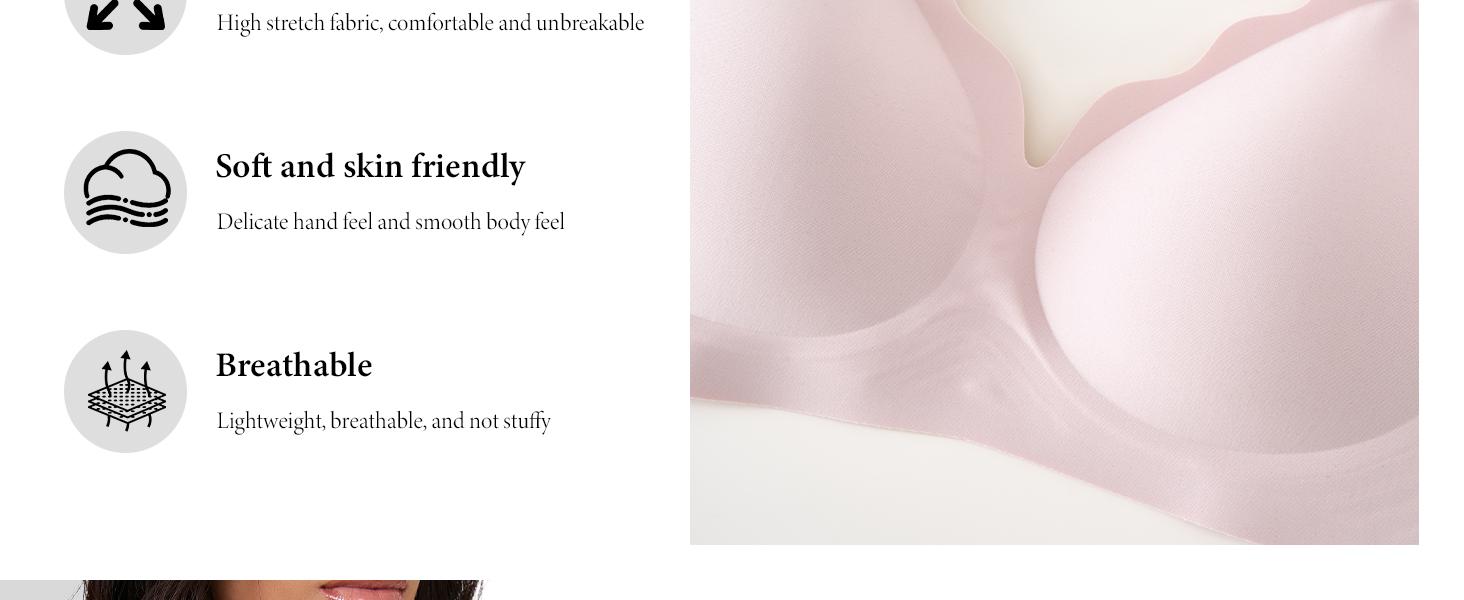 Women's Black jelly bras No Underwire T-Shirt bra Seamless Comfortable Soft Wireless Basic Bridal One Piece Minimalist Everyday Wear with Adjustable Straps Vneck Breathable push up bra