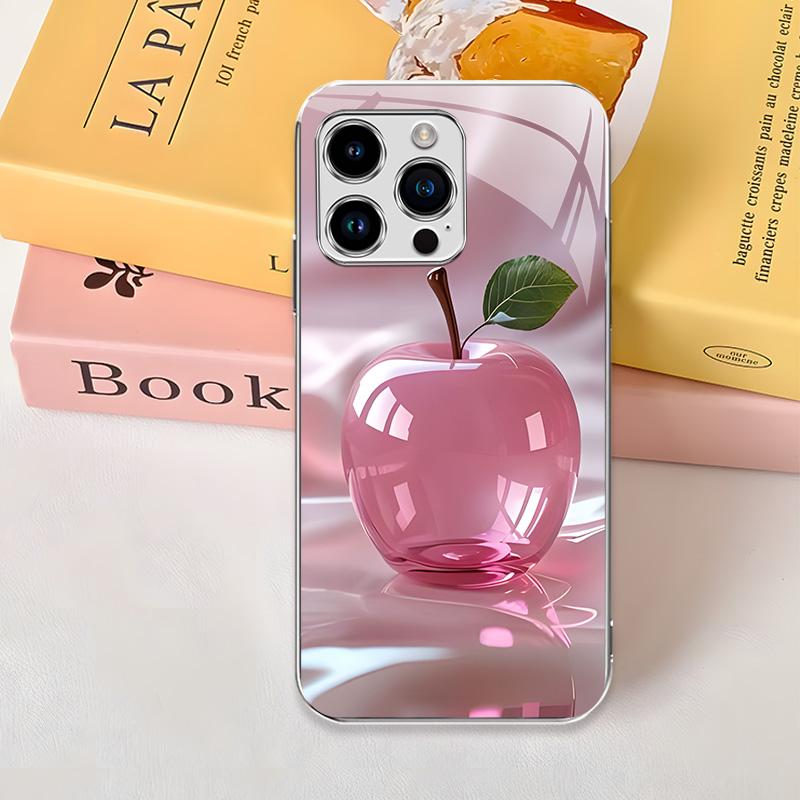 Crystal Fruit is suitable for[All iPhone/Galaxy]high-end electroplated glass case, making your phone unique ,as a gift, friends, good things, light luxury, minimalism, recommended, popular---975