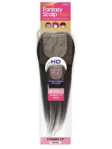 JANET COLLECTION Natural Virgin Remy Human Hair Fantasy Scalp 4X5 HD Lace Closure Straight