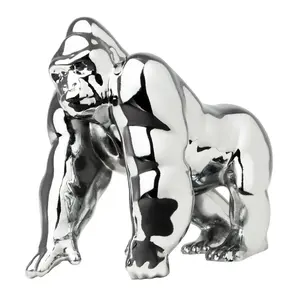 Grand General Classic Chrome Metal Gorilla King Hood Ornament