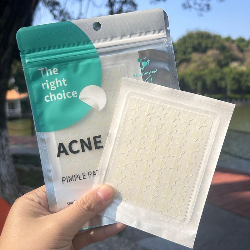 Water gel acne patches, star-shaped acne cover patches, suitable for men and women, facial skincare products, facial patches, blemish patches, pimple patches
