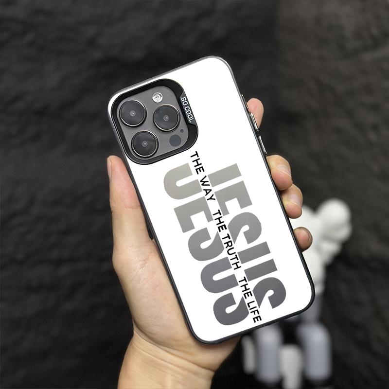 JESUS Pattern IMD Laser Technology Military Grade Anti Drop and Anti Shock Phone Case Suitable for iPhone 17 Air 16 15 14 Plus 13 12 11 Pro Max Plus XR XS Samsung Galaxy S25 S24 S23 S22-ZQ97