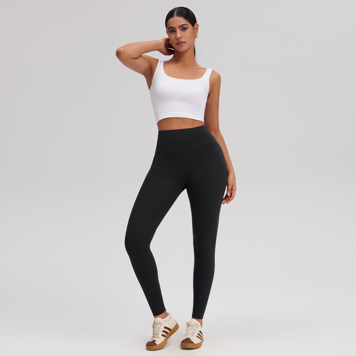 OQQ Women's Fleece Lined Leggings Weather Thick Thermal Warm Winter Butt Lift High Waist  Yoga Pants For Hiking Workout Leggings SpringStatements