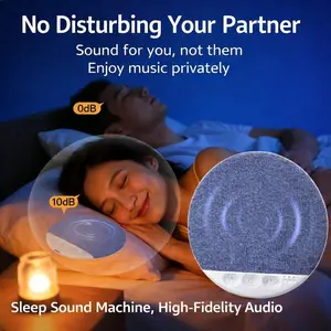 Modern S1 ultra-thin Bluetooth pillow speaker with Bluetooth, soft immersive sound field, bedtime music and white noise pillow CD player, headphone free sleep speaker,