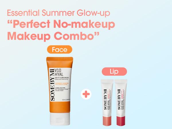 [SOME BY MI] V10 Hyal Lip Sunscreen Balm Duo SPF 15 - Tinted Lip Balm for Dry & Sensitive Lips - SPF Lip Balm - Jelly Glow Color Lip Butter Balm