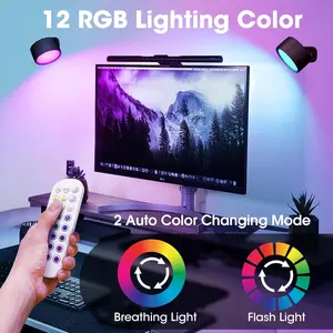 RGB Magnetic Wall Sconces Indoor, Wireless Detachable Rotatable Color Changing Wall Lighting, for Living Room Hallway Bedroom Bathroom