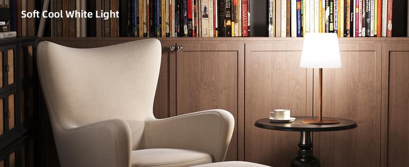 EZVALO Waterproof Shower Lamp, Cordless Table Lamp, 4500mAh Rechargeble Bathroom Lamp, 3 Color Temps Dimmable Touch Bedside Lamp, LED Night Light for Inside Shower Bathtub Patio Camping Bedroom Home Valentine's Day Gift