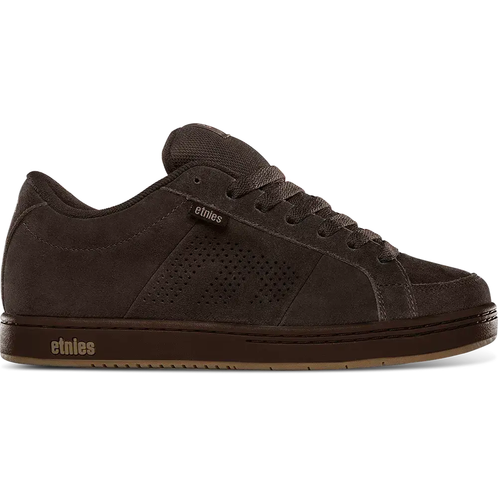 ETNIES Kingpin Black Retro Skate Shoes, a Chunky Padded Casual Athletic Trainer with a Puffy Tongue, Wide Fit, and Cupsole Comfort, Walking Shoes, Closed, All Seasons
