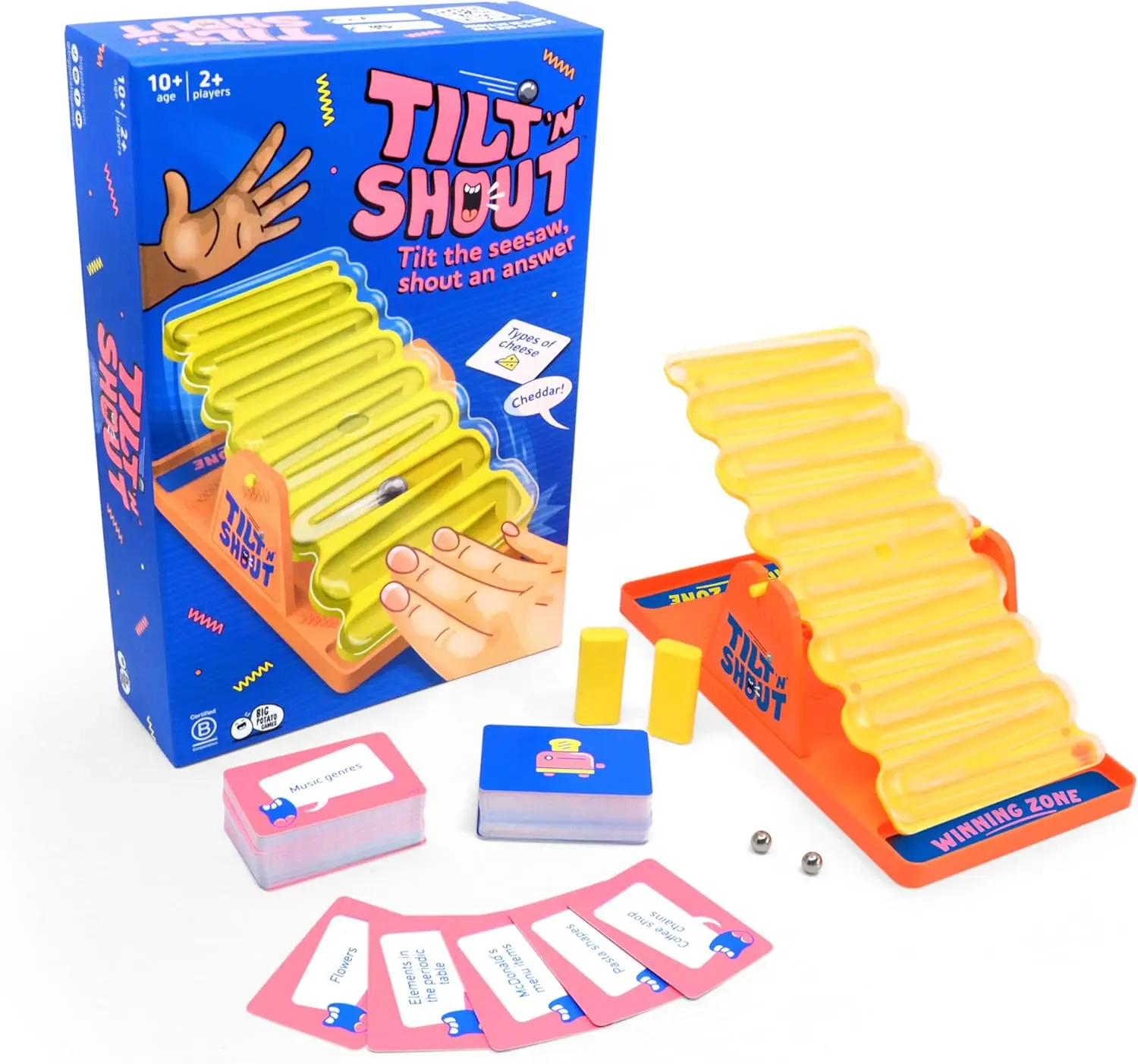 Tilt 'n' Shout Board Game - Hilarious Fun for All Ages | Big Potato Games