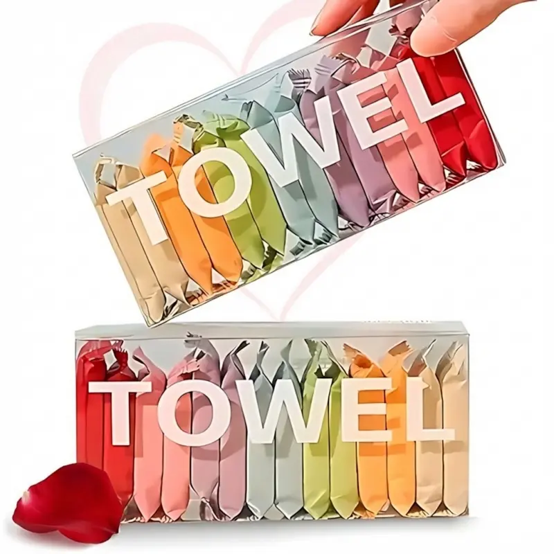 Disposable compressed towel, portable compressed towel blades, 28 pieces of travel wash cloth, thickened super absorbent towel, suitable for outdoor camping and hiking face towels (28 pieces)