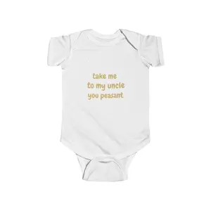 Take Me to My Uncle You Peasant baby onesie, Uncle Buddy Shirt, Funny Niece and Nephew bodysuit, Cute Baby Bodysuit, Gift from Uncle