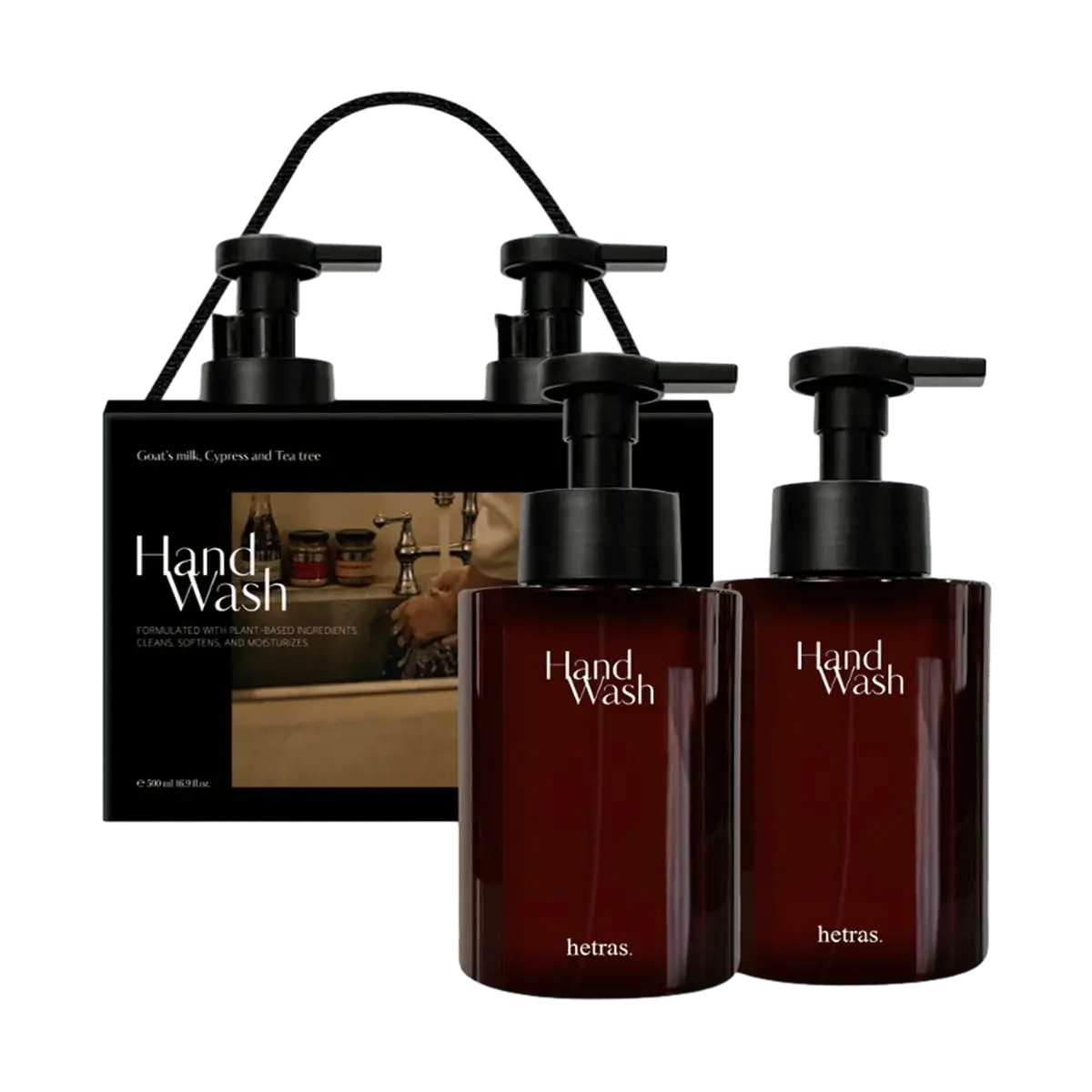 Korean Plant-Based Foaming Hand Soap, 250ml Mild Soothing Moisturizing Gentle Cleanser with Fresh Floral Scent for Sensitive Skin, pH-Balanced Hand Wash, Ideal Gift
