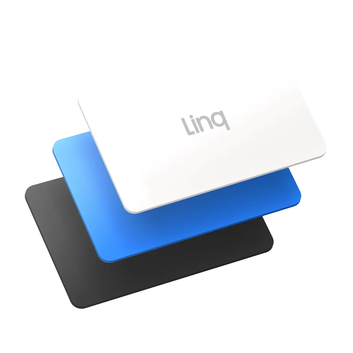 Linq Card - Customizable Contact Sharing Device with Enhanced iOS Capabilities & Automatic Follow-ups