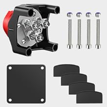 Nilight 1-2-Both-Off Battery Switch, 12V-48V Disconnect Master Cutoff Switches for Marine Boat Car RV ATV UTV Vehicle, Waterproof Heavy Duty Isolator