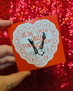 Unforgiven 'Head over heels' Fetish Valentine's Day Card