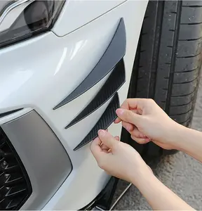 Universal automotive modification wind blade exterior trim/flow guide; body bumper anti-collision rubber strip and scratch-resistant protective strip for cars and motorcycles