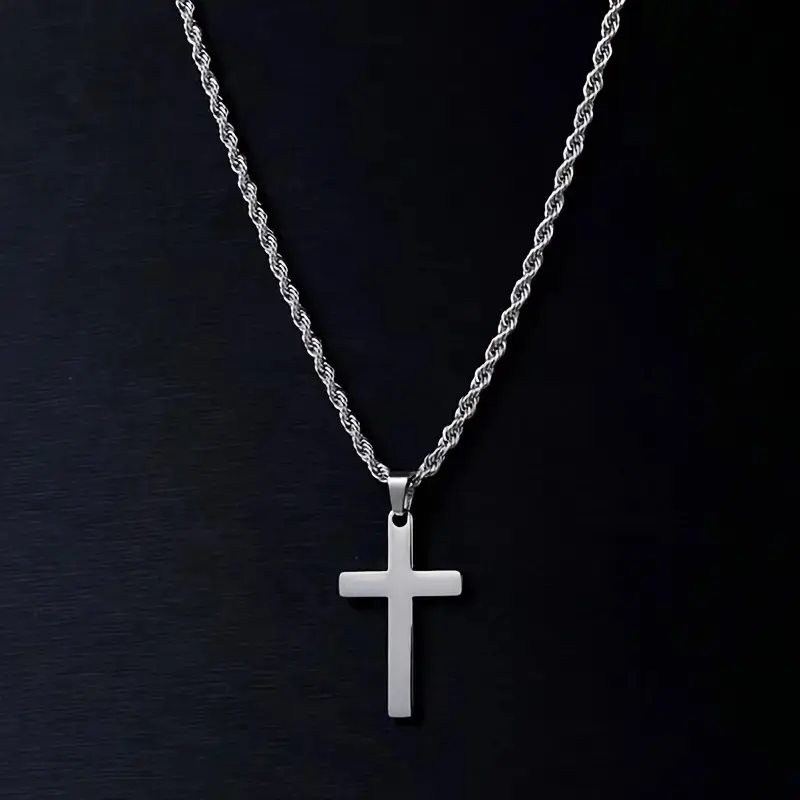 Gemvius Signature Cross Necklace - Stainless Steel