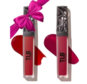 Nonstop Liquid Matte Lipstick Mini 2-Pack, Bawse Lady (Blue Red) + Rich Auntie (Deep Berry) - High Pigment - One Swipe - Long Lasting - Jojoba Oil & Vitamin E - Vegan