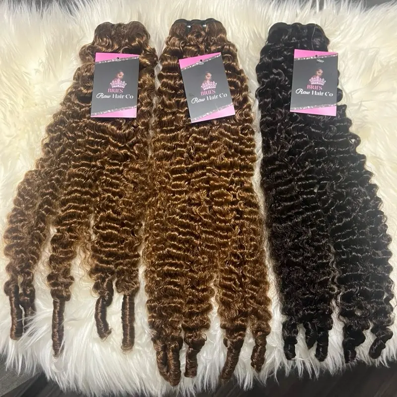 Burmese curly 26”26”26” bundles color 30 & 4 Ready to Ship (2 day mail)