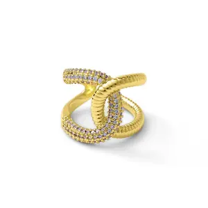 Encircled Adjustable Ring