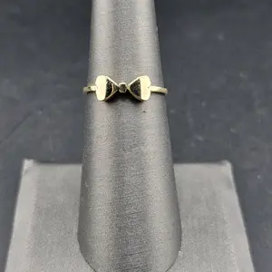 gold 14k ring size 6 bow design for everyday wear