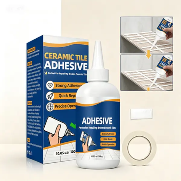 10.5 oz Cylindrical Professional Grade Polyurethane Construction Adhesive Glue Bottle - Nail-Free Heavy-Duty Glue, Strong Bonding, Waterproof Seal, Gentle Formula, Easy to Use for Granite, Drywall (Indoor-Outdoor All Seasons)