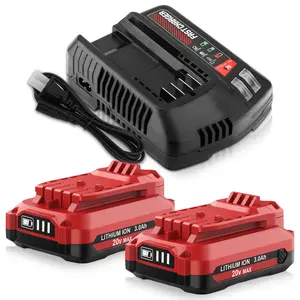 2-Pack 3.0Ah High-Capacity Replacement Kit for Craftsman – Includes Battery & Charger, Fits CMCB204 Models