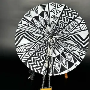 African Fabric Foldable Fan