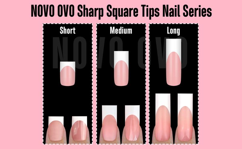 NOVO OVO Short Sharp Square White French Tip Nail Tips Press on BERRY PINK, Need Builder Gel Top Coat Nail Glue, Soft Gel Fake Nail Extension, Full Cover False Nails for Salon DIY x 15 Sizes 240 pcs【NO GLUE ,TOP COAT AND LAMP INCLUDED】